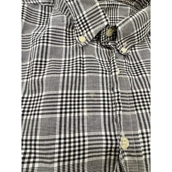 POLO Ralph Lauren Plaid Button Down Short Sleeve Shirt Logo Men’s XL FLAW Preppy - Picture 6 of 16